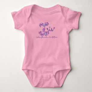 Iris girls name & meaning I monogram shirt