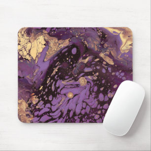 iris gold ink swirl : mouse mat