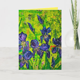 Iris Greeting Card