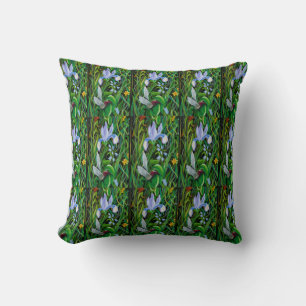 Iris Hummingbird Pillow