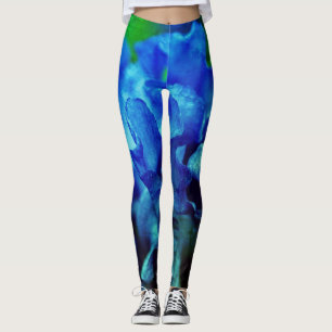 Iris in Blue Leggings