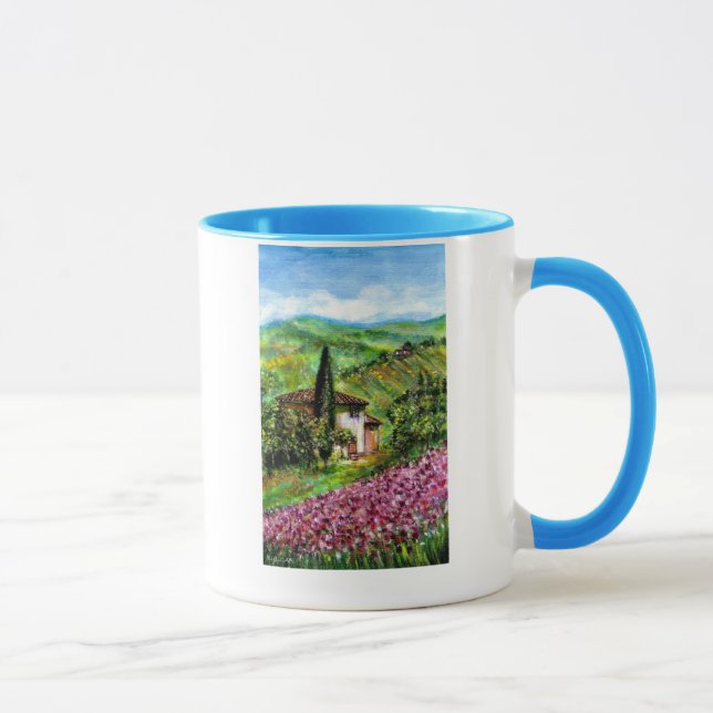 IRIS IN TUSCANY COUNTRSIDE MUG (Right)