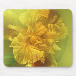 Iris inner beauty (warm yellow) mouse mat