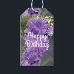 Iris Irises Purple Flower Floral Lavender Gift Tags<br><div class="desc">Iris Irises Purple Flower Floral design,  with a fully customizable name. Designed from one of my original flower garden photographs & my original writing,  enjoy!</div>