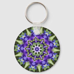 Iris Mandala Keychain