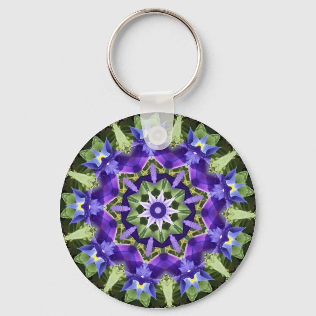 Iris Mandala Keychain (Front)