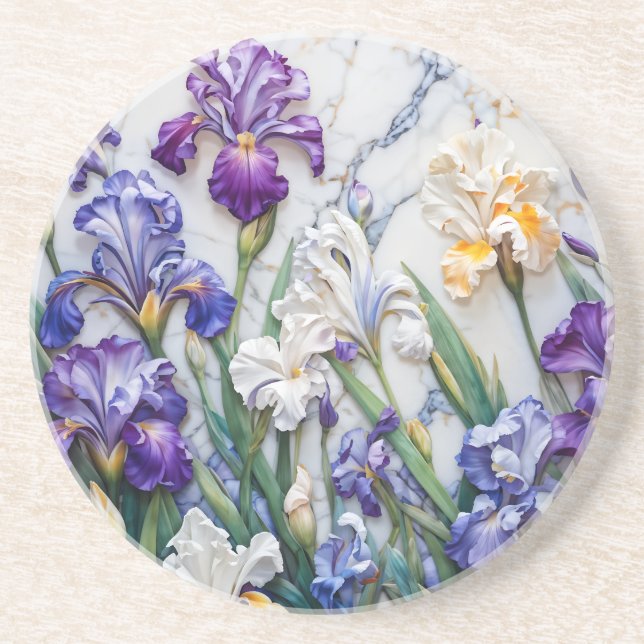 Iris marble coaster (Front)