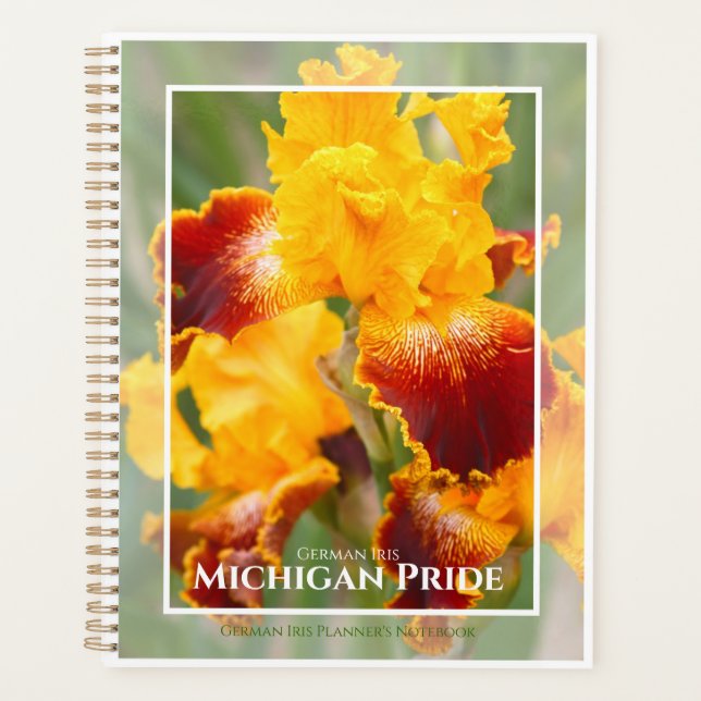 Iris ‘Michigan Pride’ [Planner's Notebook] ノートブック Planner (Front)
