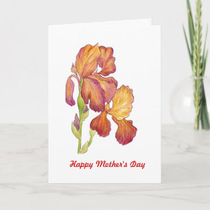 Iris Mother's Day Card