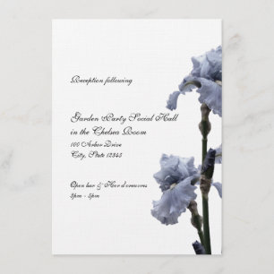 Iris of Blue Reception Card