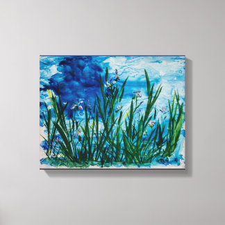 Iris on the Water Edge Canvas Print