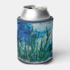 Iris on Water Edge Can Cooler