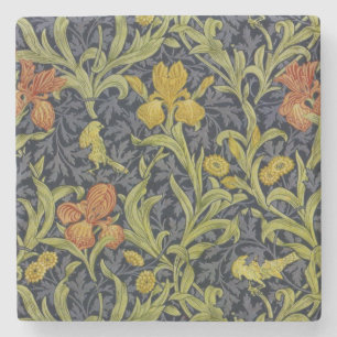 Iris Pattern (by William Morris) Stone Coaster
