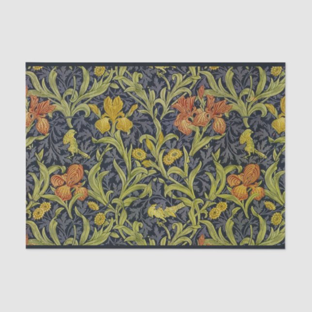 Iris Pattern (by William Morris) Tissue Paper (Front)