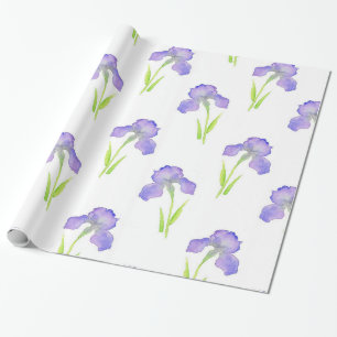 Iris Pattern Wrapping Paper