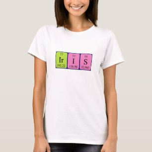 Iris periodic table name shirt