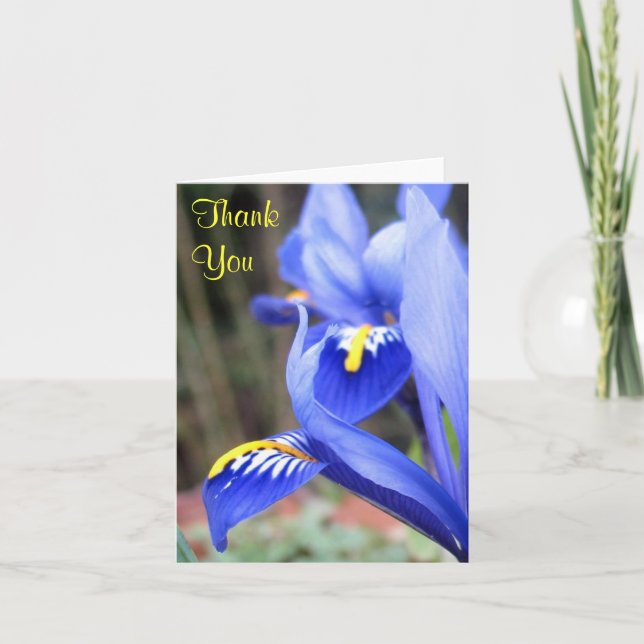iris petals thank you note card (Front)