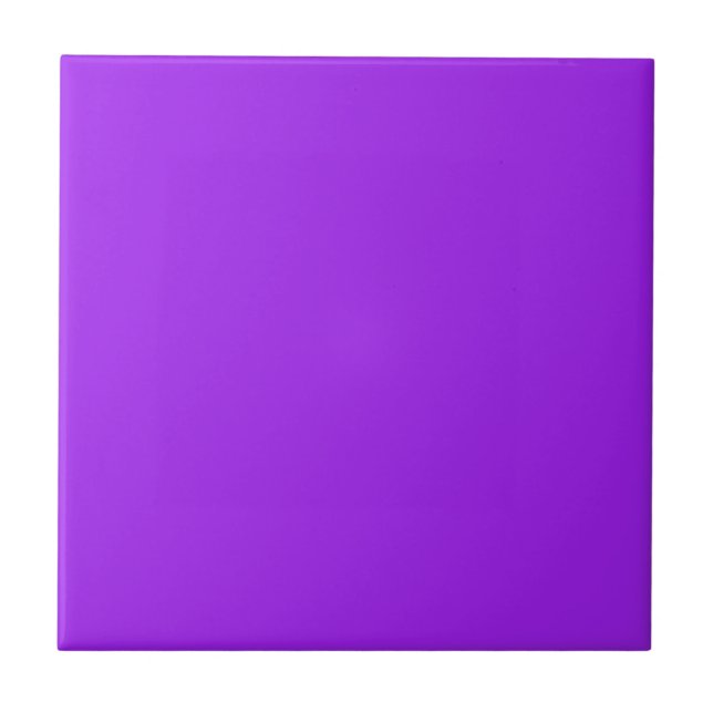 Iris Purple Solid Colour | Classic Elegant Tile (Front)