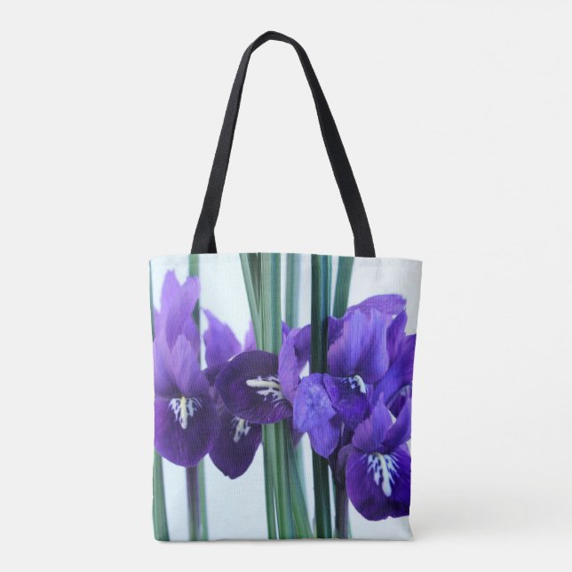 Iris Reticulata All Over Print Tote Bag (Back)
