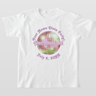 Iris Retro Disco Ball PERSONALIZED T-Shirt