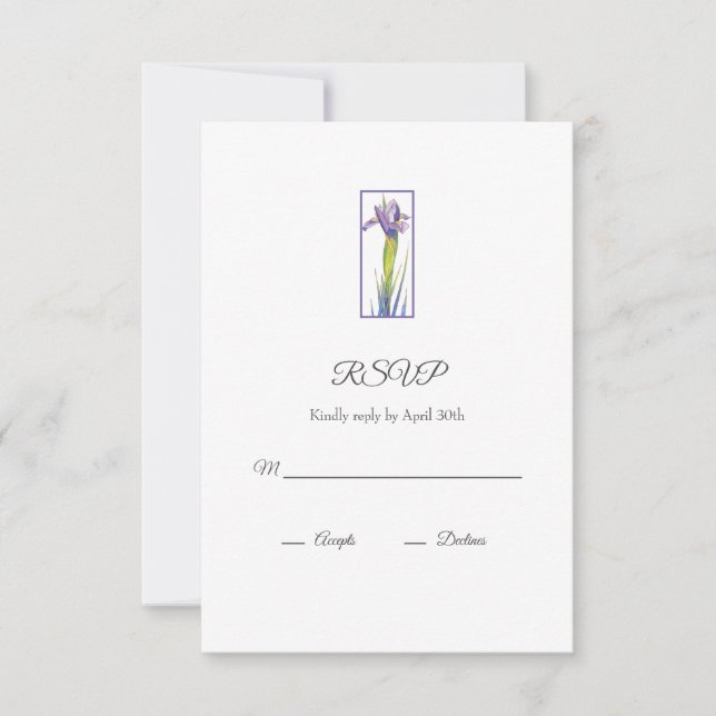 Iris RSVP Card (Front)