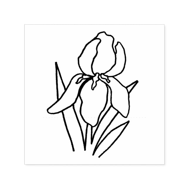 Iris self inking stamp (Design)