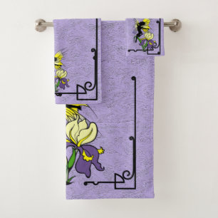 Iris Shadow Fairy Bath Towel Set