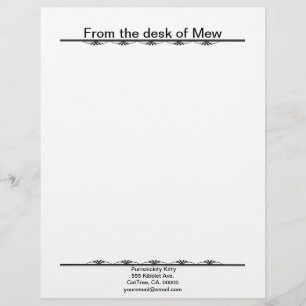 Iris Shadow Fairy Custom Letterhead