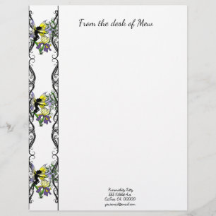 Iris Shadow Fairy Custom Letterhead