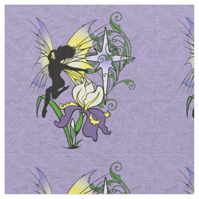 Iris Shadow Fairy Fabric (Close Up)