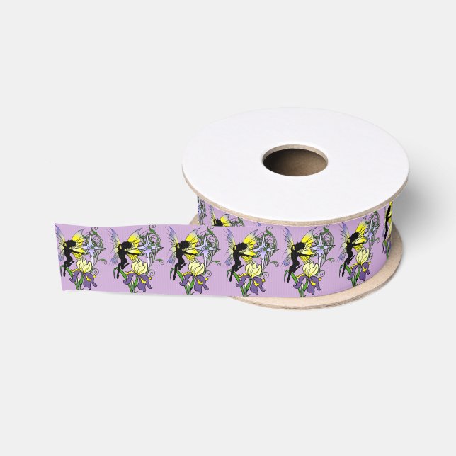 Iris Shadow Fairy Grosgrain Ribbon (Spool)