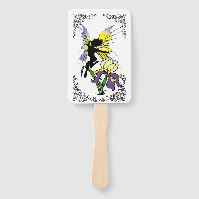 Iris Shadow Fairy Hand Fan (Front)