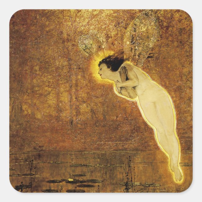 Iris, Spirit of the Rainbow Square Sticker (Front)