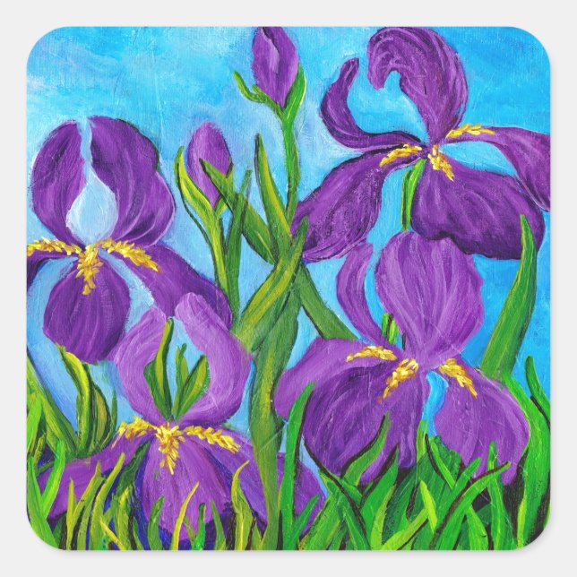 Iris Square Sticker (Front)