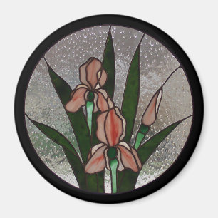 Iris Stained Glass Magnet