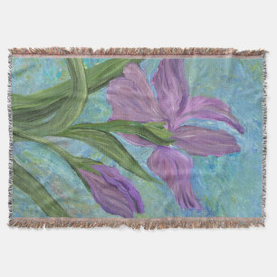 Iris throw blanket