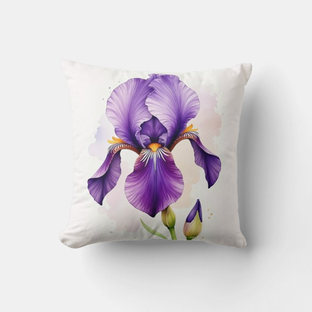 Iris Throw Pillow (Front)