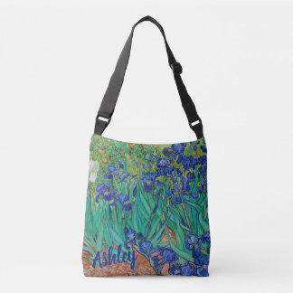 Iris Van Gogh Art Personalised Crossbody Bag