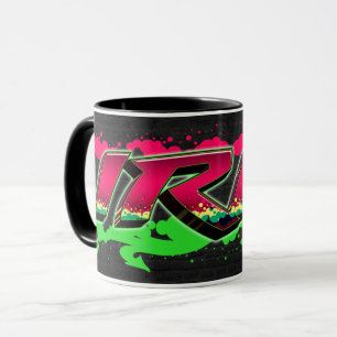 Iris Vorname Name Graffiti red green Tasse Mug