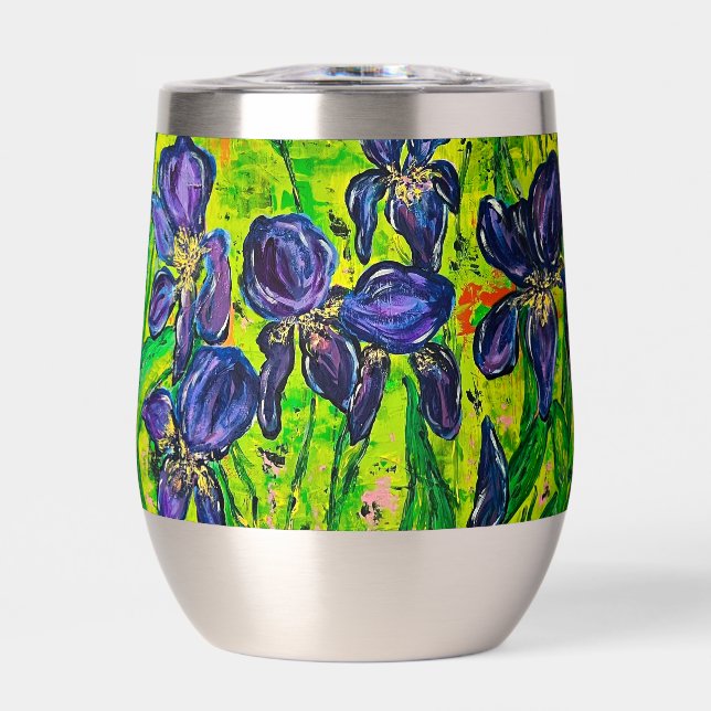 Iris Wine Tumbler hot or cold (Front)
