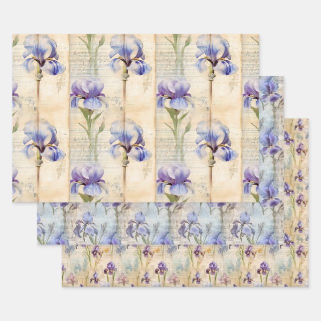 Iris wrapping paper (Set)