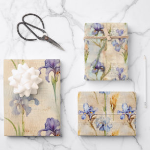 Iris wrapping paper