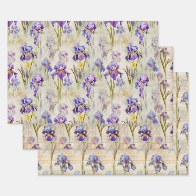 Iris wrapping paper (Set)