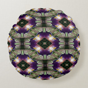 Iris Wreaths.... Round Cushion