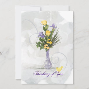 Iris & Yellow Roses Thinking of You