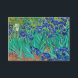 Irises, 1889 by Vincent van Gogh Business Card<br><div class="desc">Irises,  1889 by Vincent van Gogh. Vincent Willem van Gogh was a Dutch post-impressionist painter who posthumously became one of the most famous and influential figures in the history of Western art.</div>