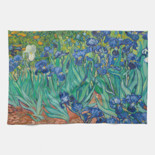Irises, 1889 tea towel