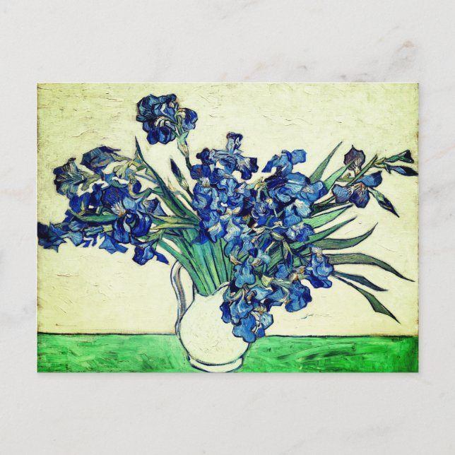 Irises (1890) by Vincent Van Gogh Postcard (Front)