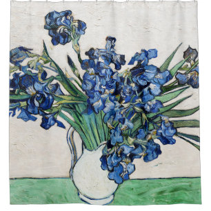 Irises (1890) by Vincent Van Gogh Shower Curtain