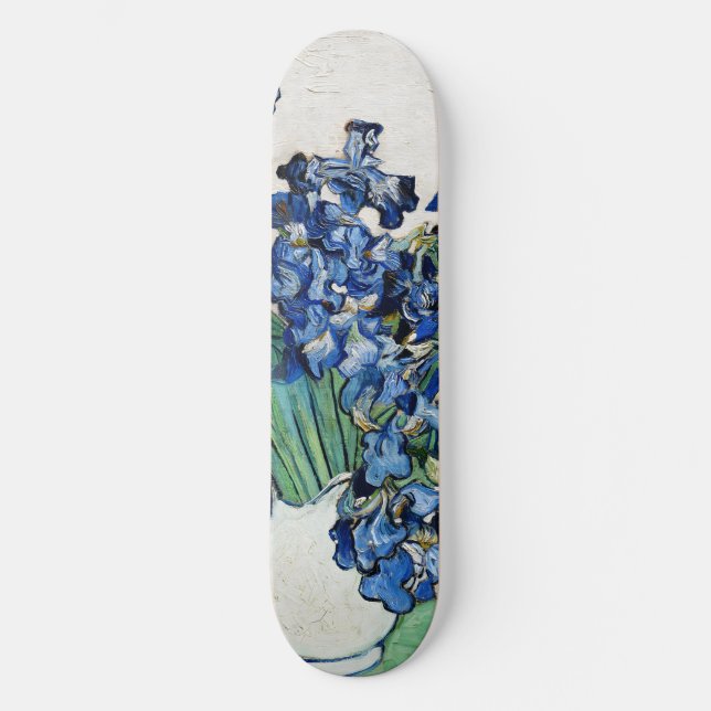 Irises (1890) by Vincent Van Gogh Skateboard (Front)